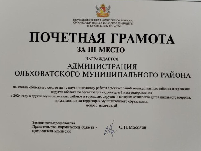 Организацию детского отдыха в Ольховатском районе высоко оценили в области. Организацию детского отдыха в Ольховатском районе высоко оценили в области.